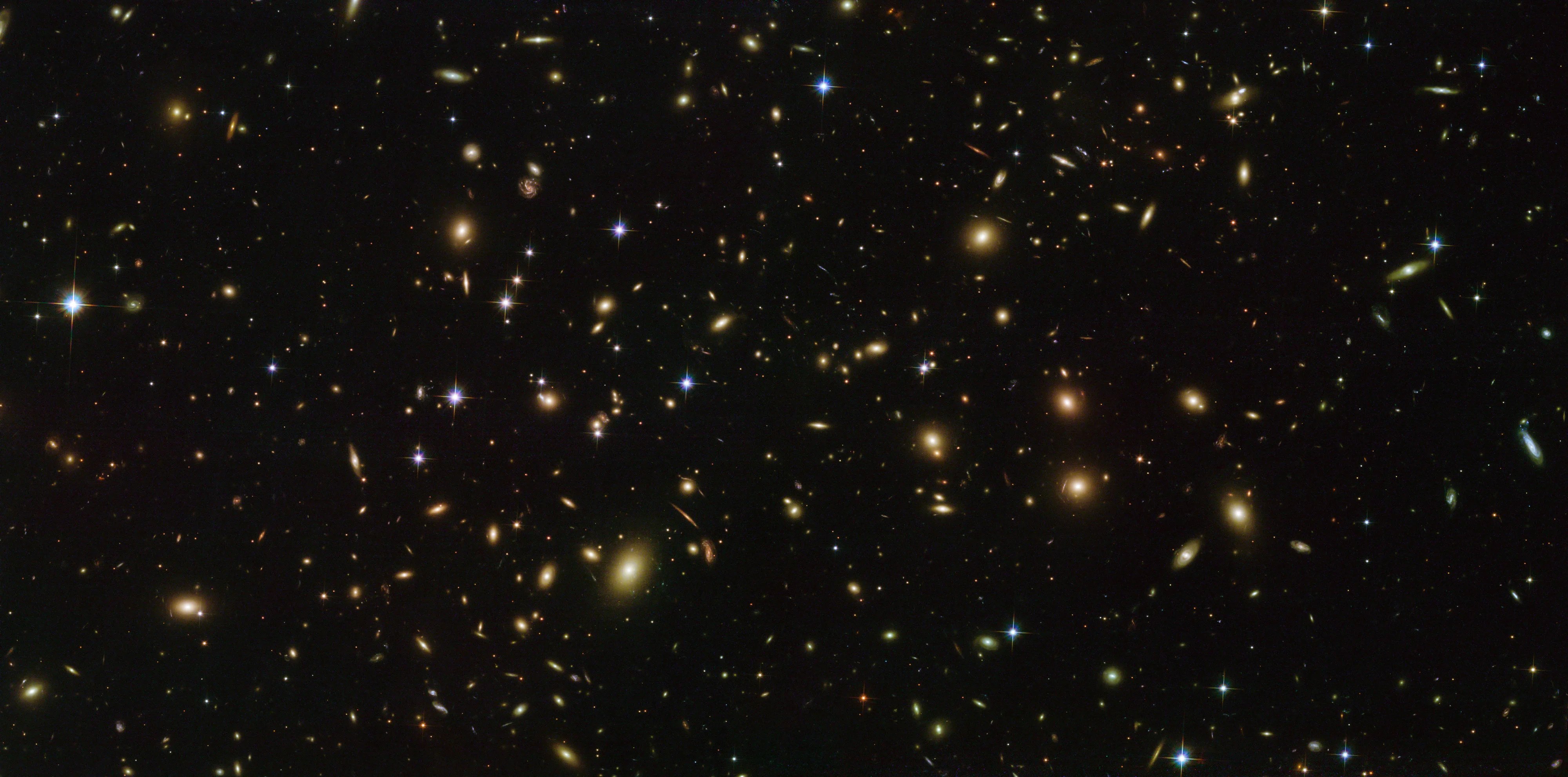 Field of stars and galaxies
