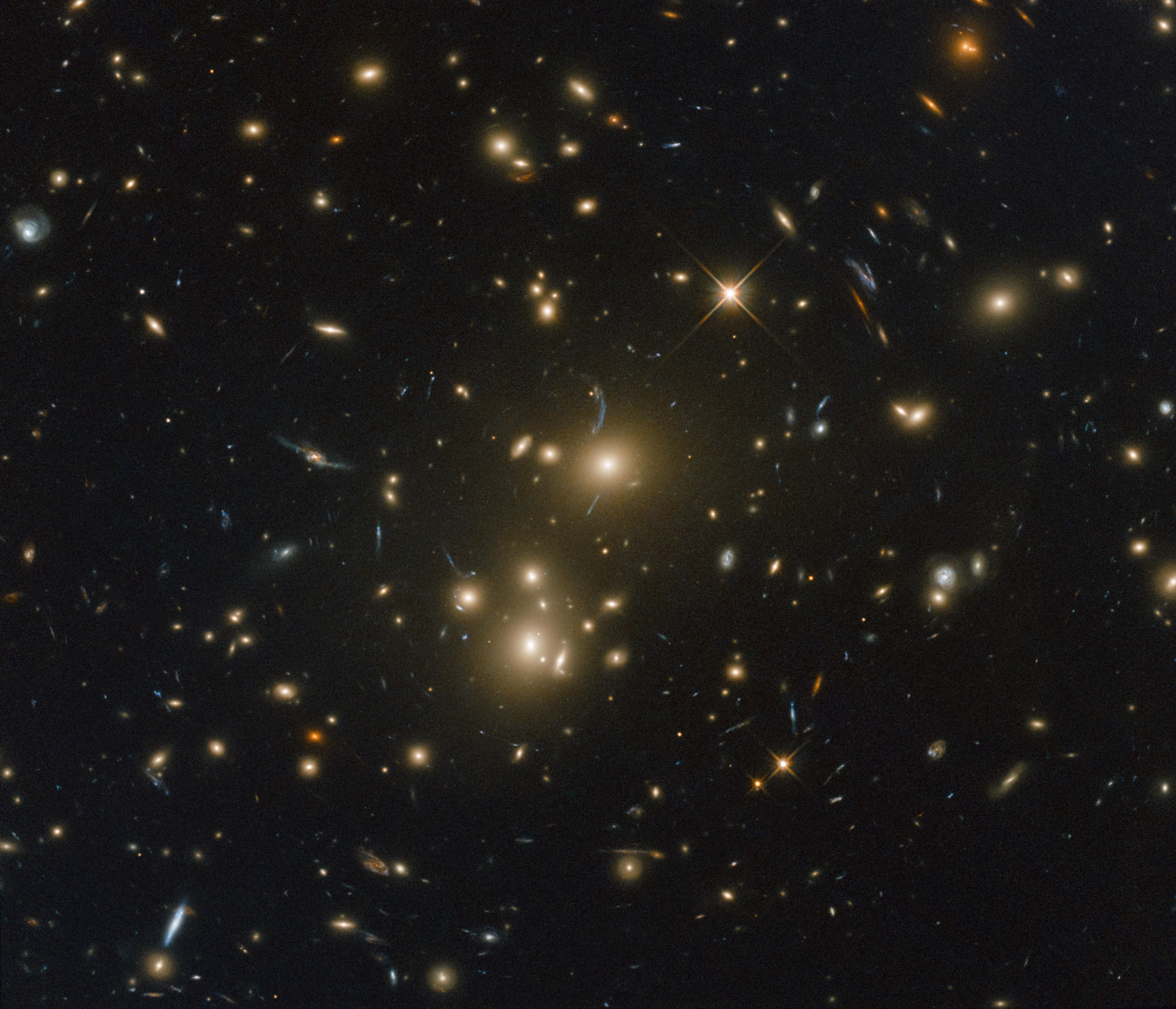 Galaxies, foreground stars and lensed galaxies