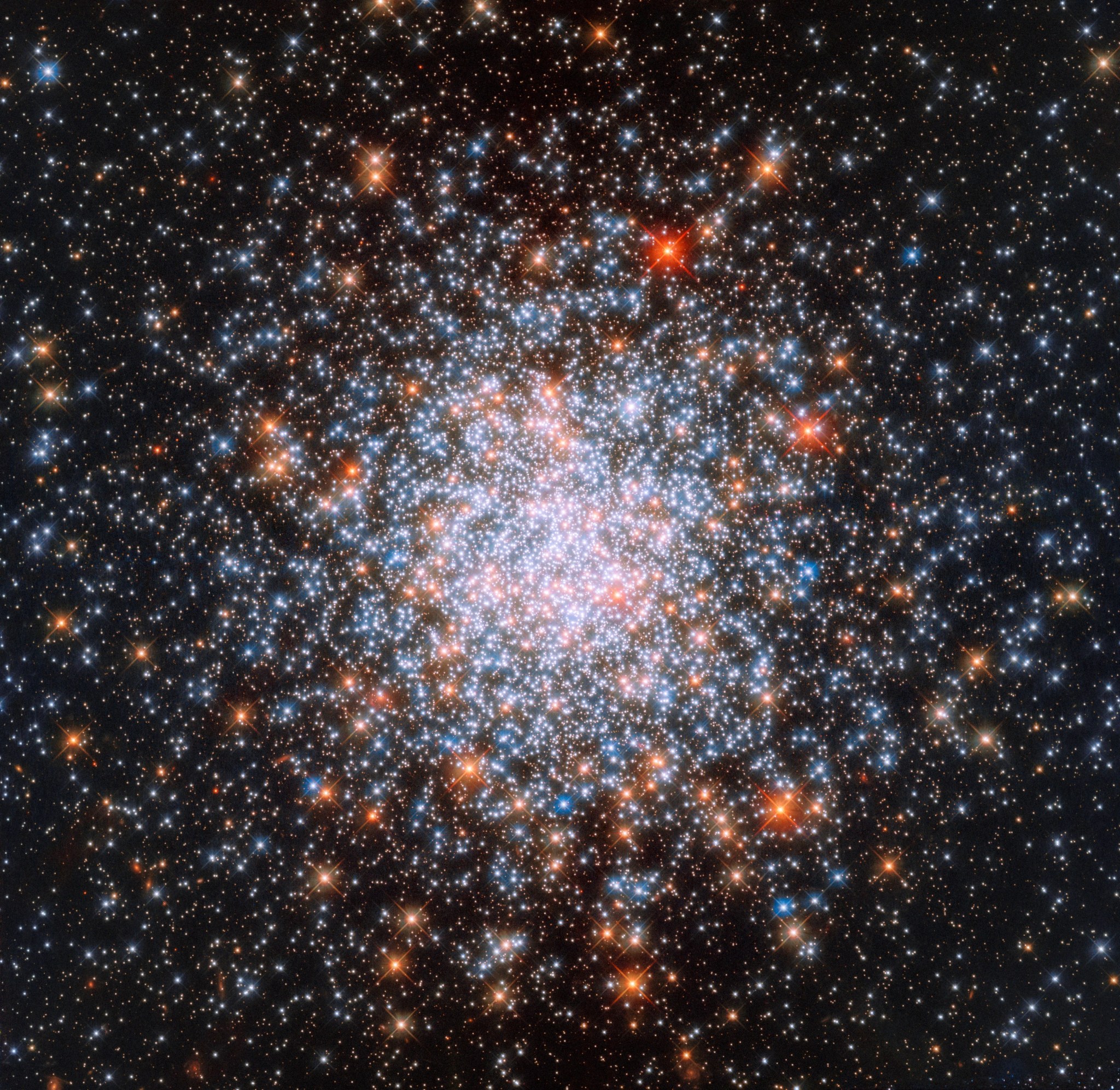 Cluster of multi-colored stars