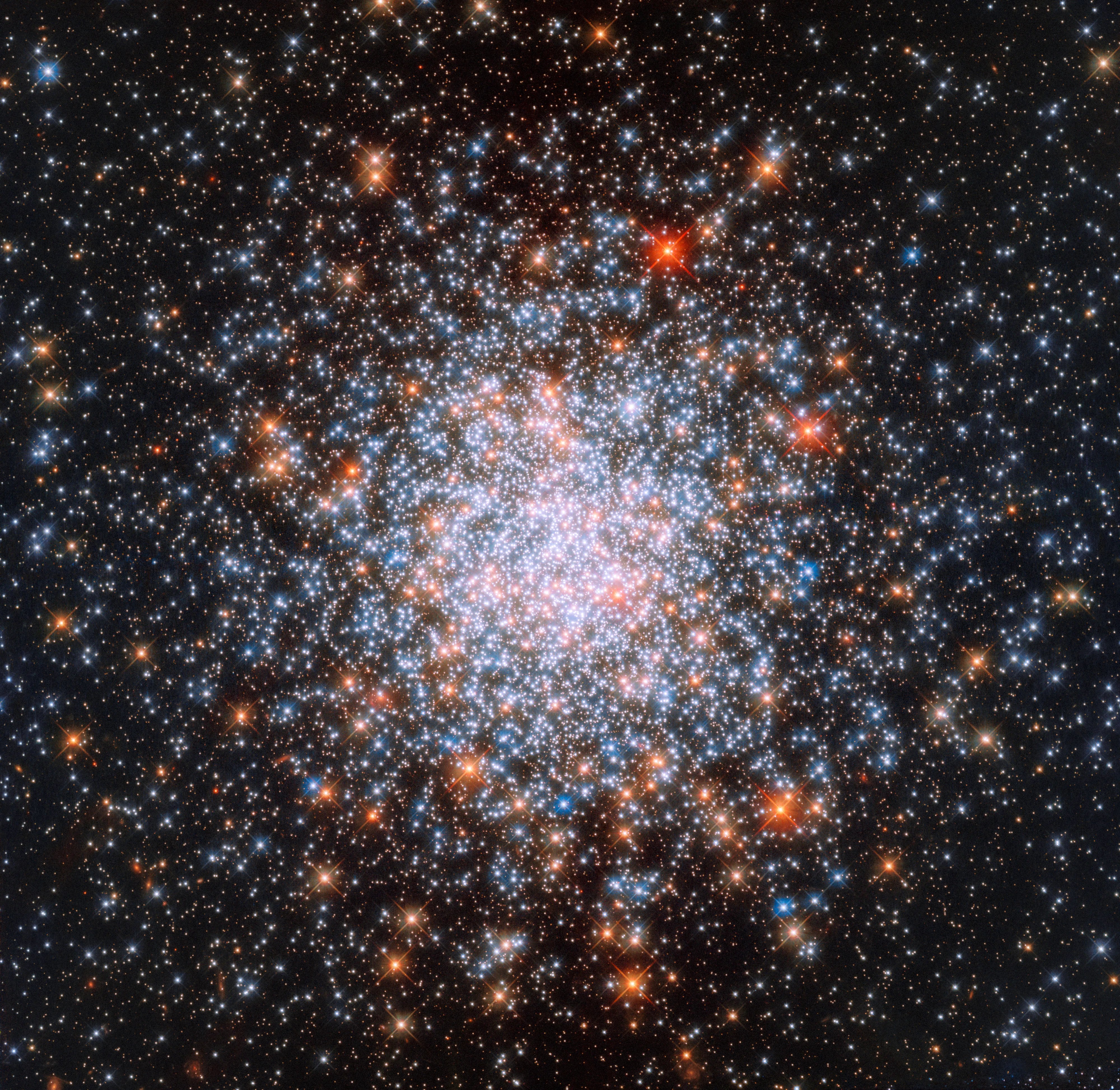 Cluster of multi-colored stars