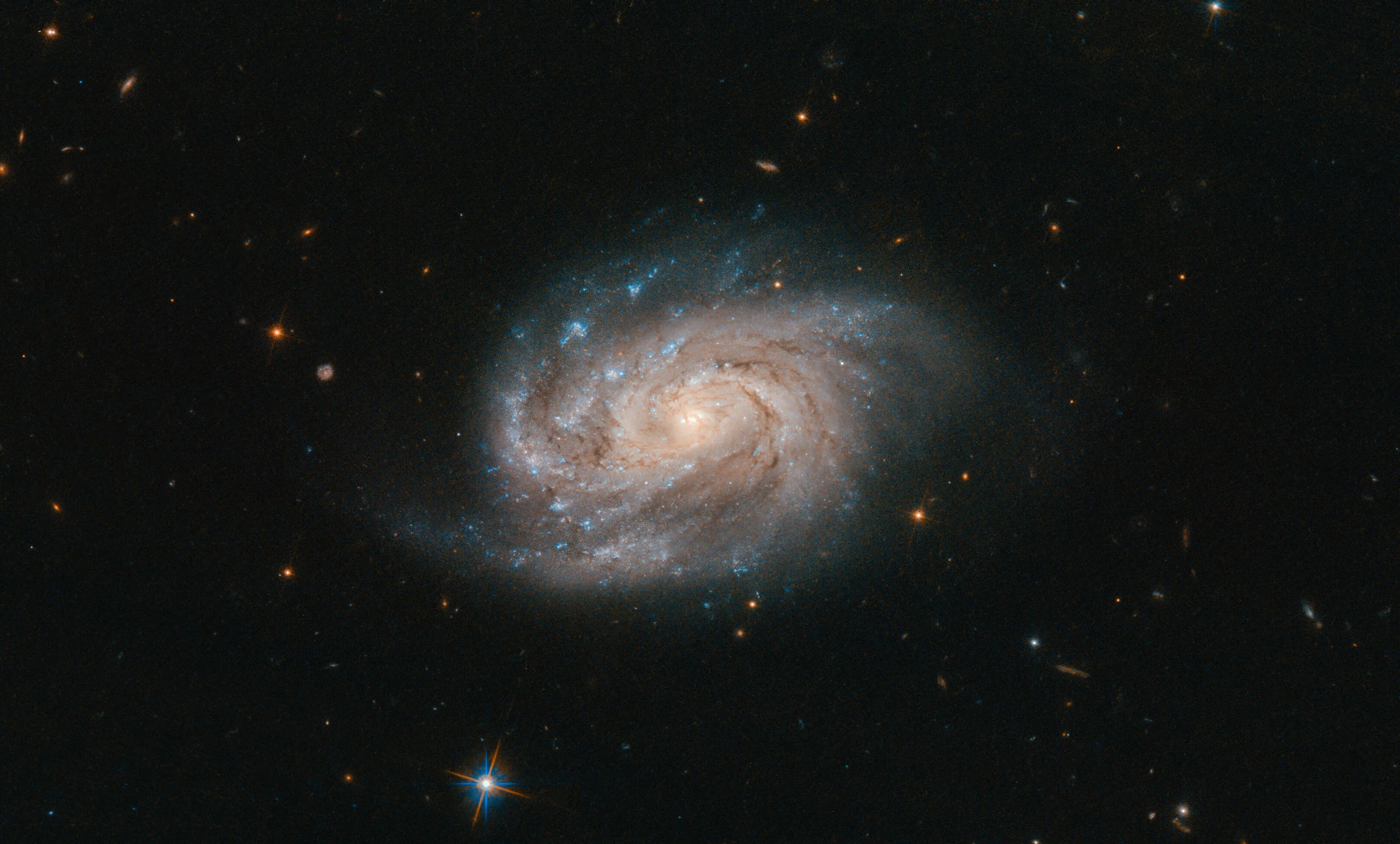 Bright spiral galaxy
