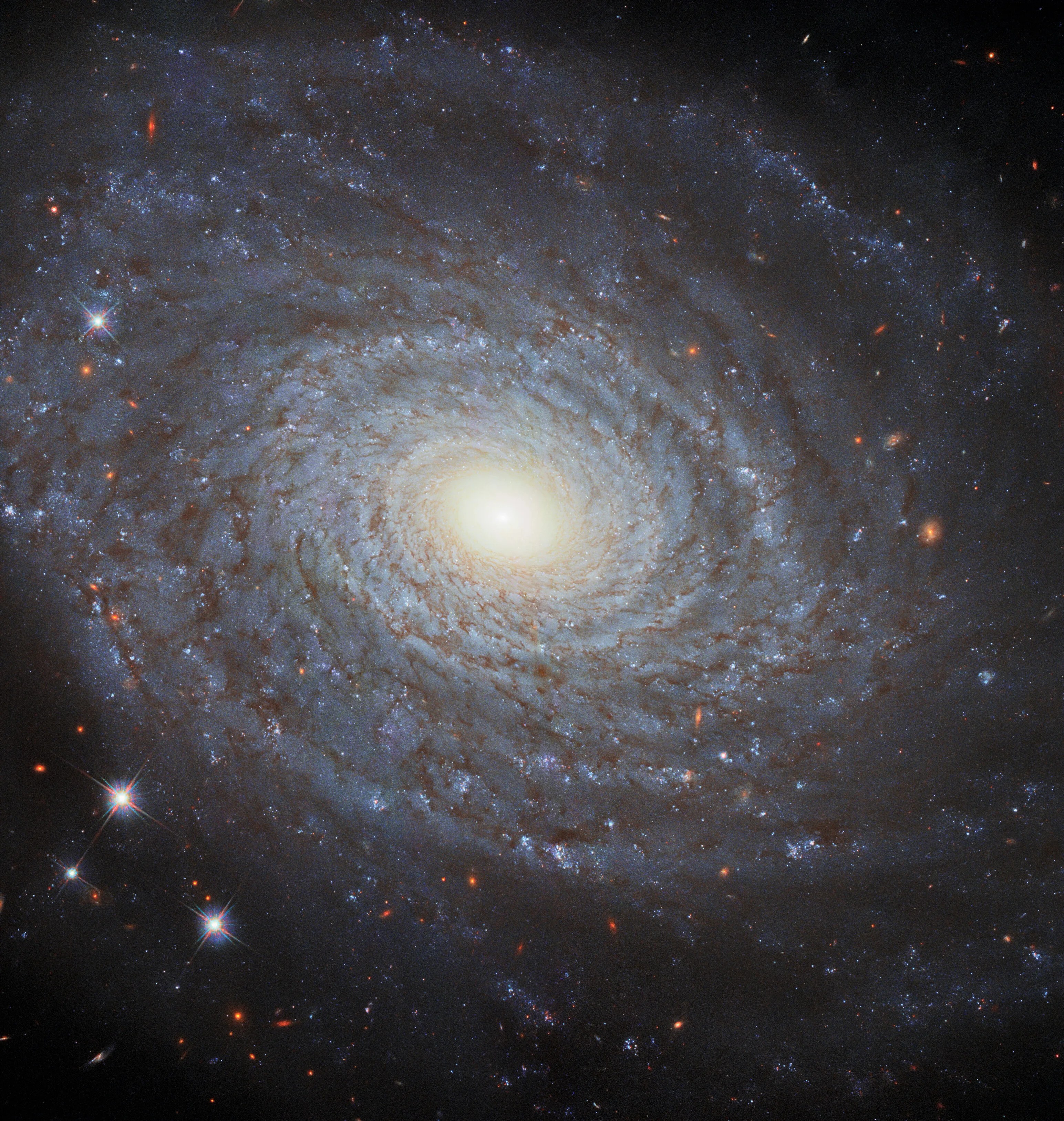 This image features the spiral galaxy ngc 691, imaged in fantastic detail by hubble’s wide field camera 3 (wfc3).
