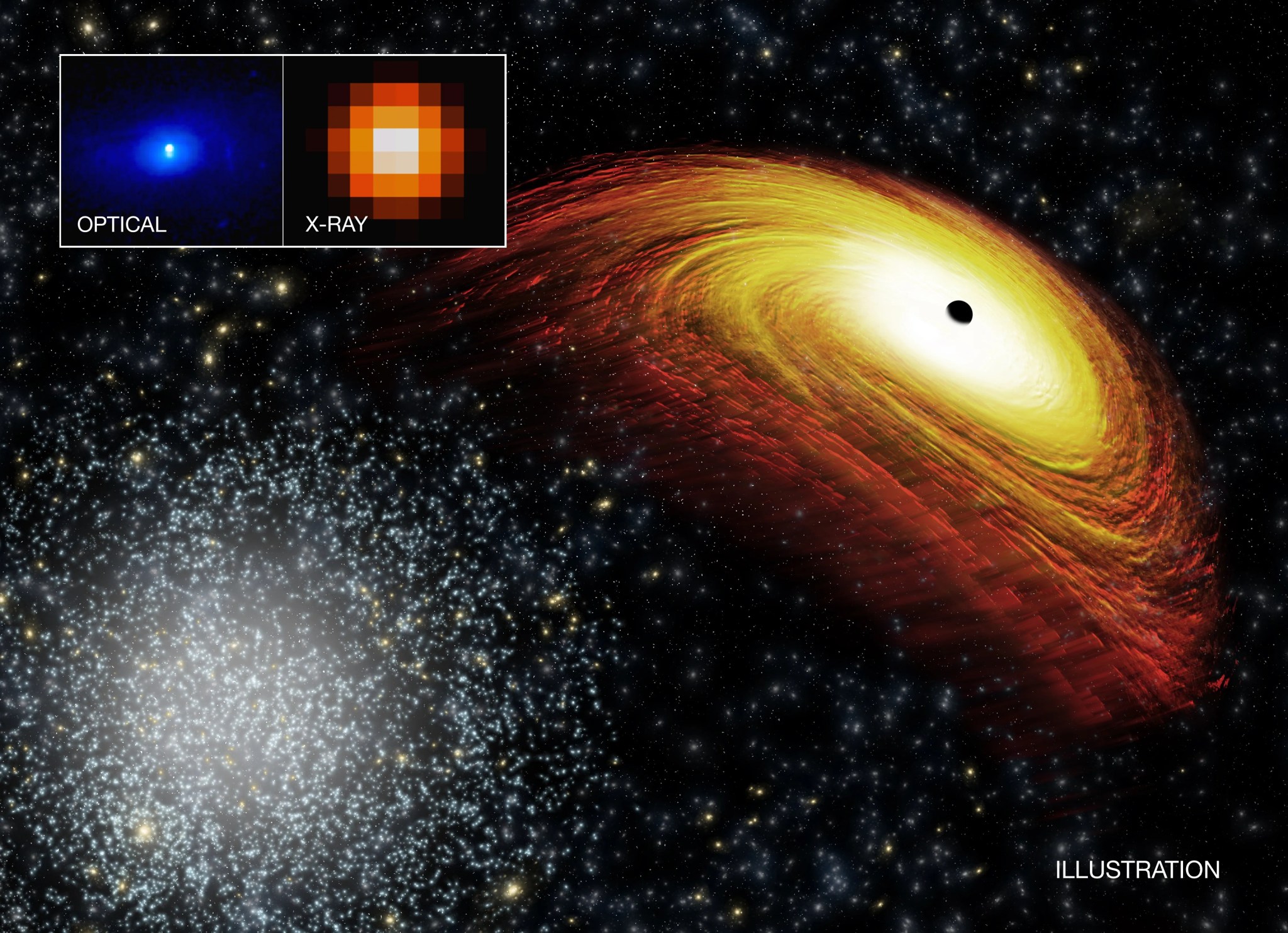 Astronomers pursue renegade supermassive black hole