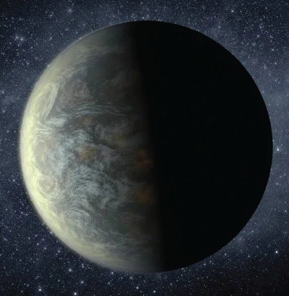 Artist rendition of an exoplanet