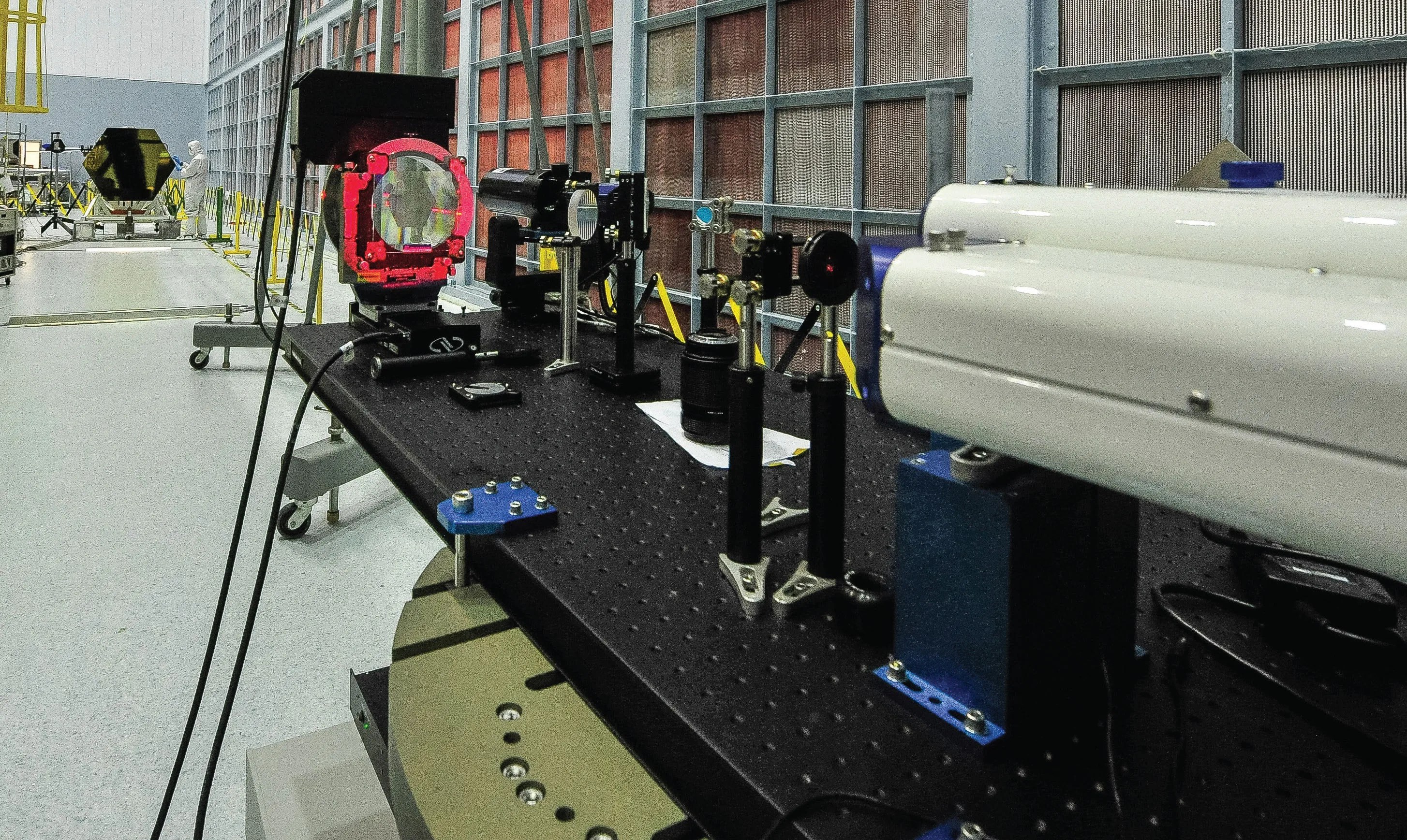 Photo of High Speed Interferometer instrument test setup