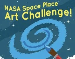 Space Place Art Challenge for kids