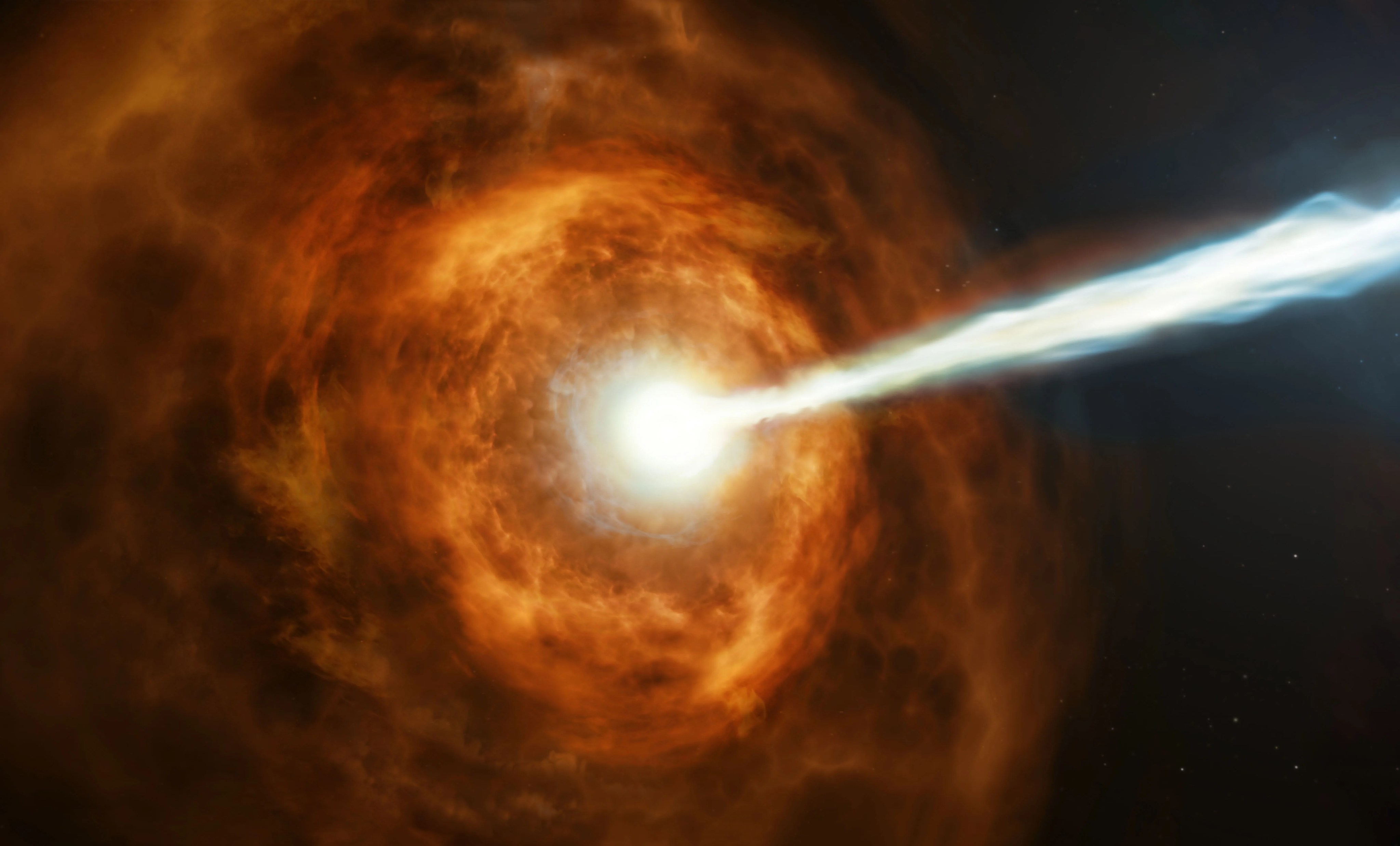 illustration of gamma-ray burst