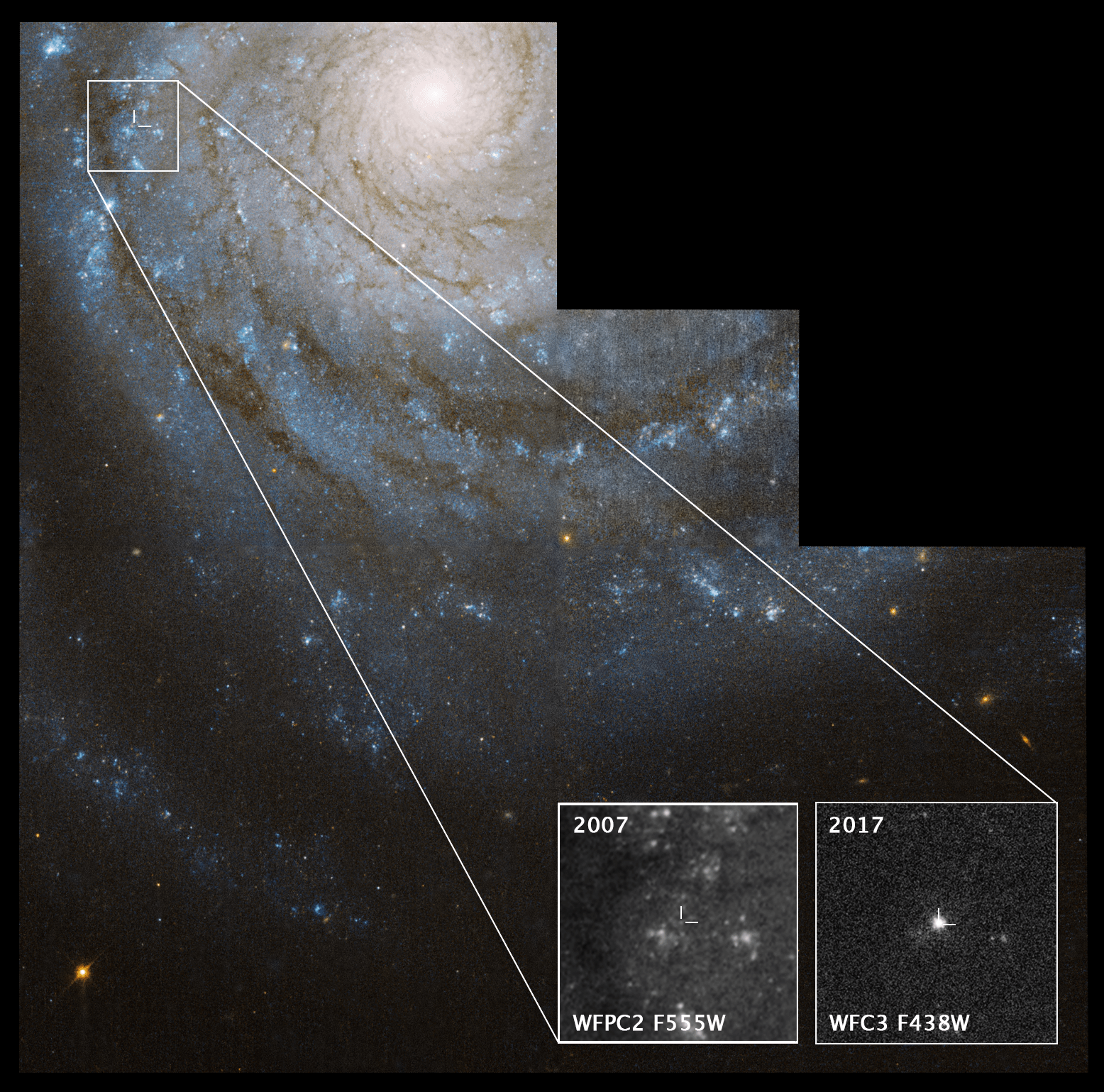 image of a galaxy with Insets