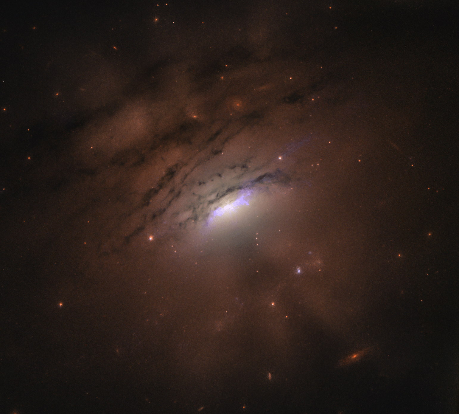Disk around a black hole as seen by Hubble