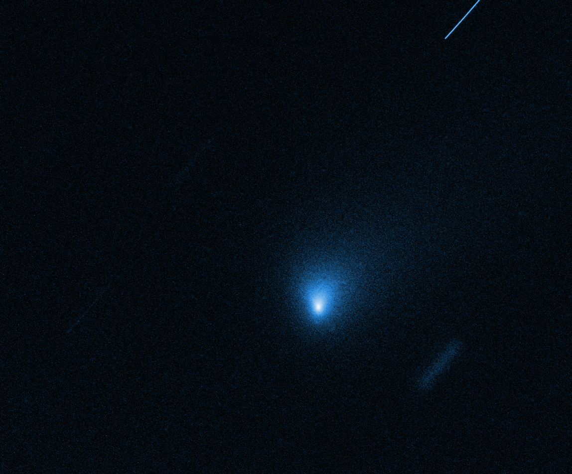 timelapse of comet 2I/Borisov from Hubble images