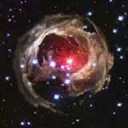 Hubble view of an expanding halo of light around star V838 Monocerotis