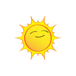 Cartoon illustration of the Sun