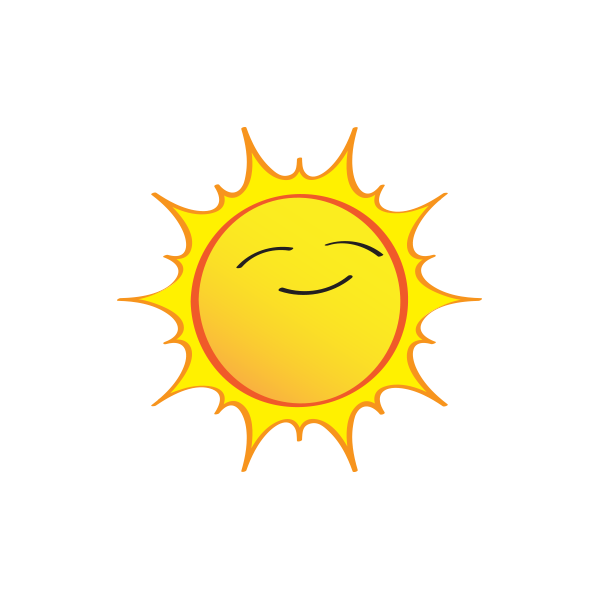 Cartoon illustration of the Sun