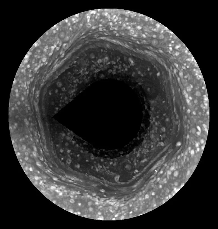 Spring Reveals Saturn's Hexagon Jet Stream