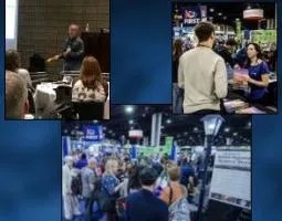 Collage of three photos from the 2018 National Science Teachers Association Conference