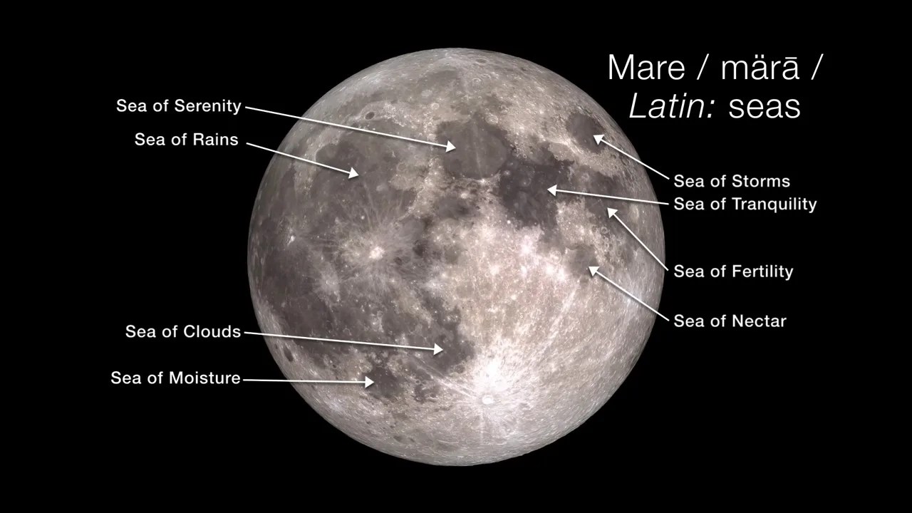 Map of the Mare on the Moon