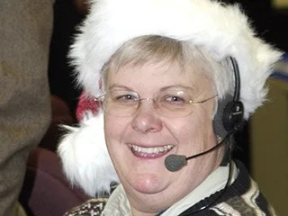Julie Webster in a Santa Hat