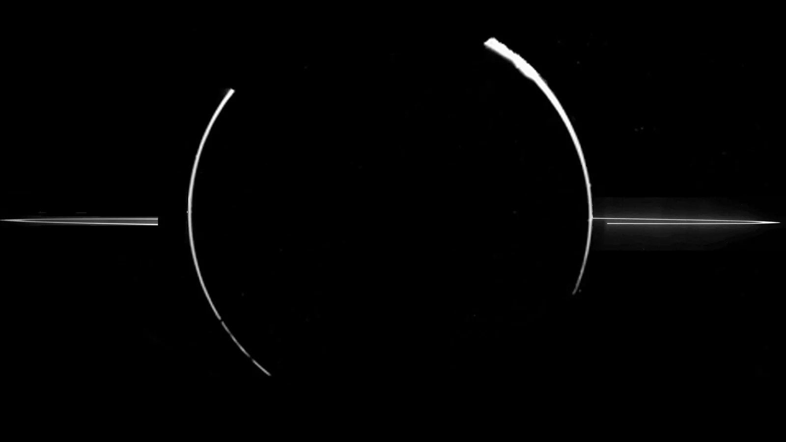 Backlit ring of Jupiter