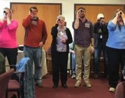 Public librarians from rural New York communities learn about the Martian environment and Mars exploration