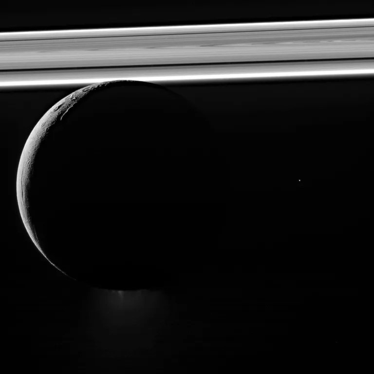 Enceladus and Saturn's rings