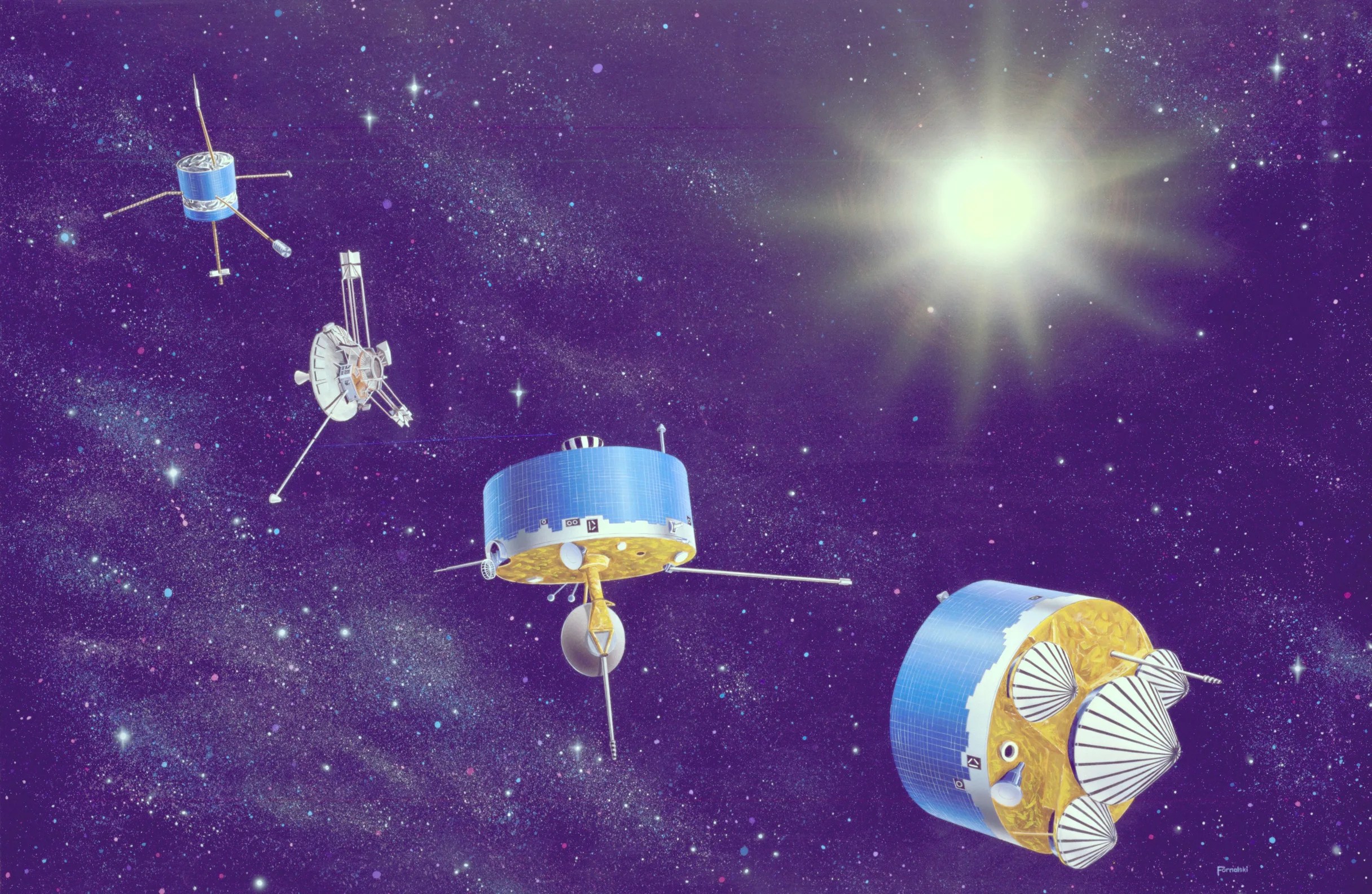 Pioneer program spacecraft series illustration
