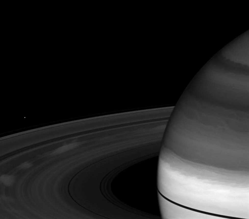 Spoke on Saturn's rings