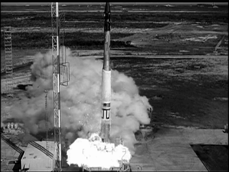 Animated GIF of rocket exploding on the pad.