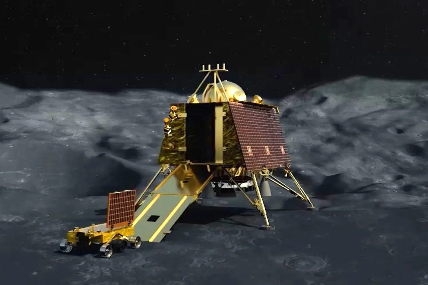 月球上钱德拉扬-3号的图解
