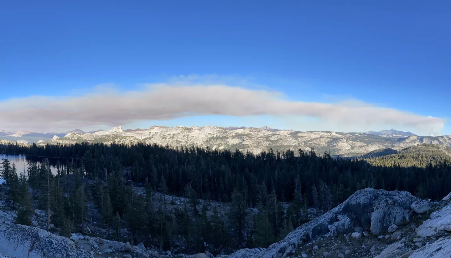 Smoke from the Red Fire, Yosemite National Park, August 12, 2022.