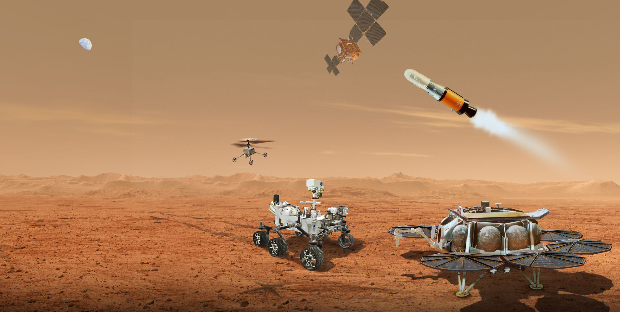 first spacecraft to visit mars