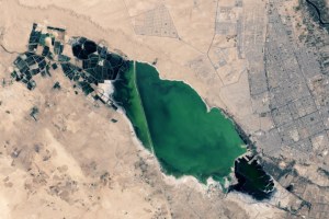 The extent of the Iraqi city has increased in recent decades, alongside rising water levels in nearby wetlands.