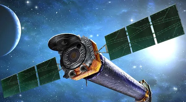 an illustration of Chandra in space