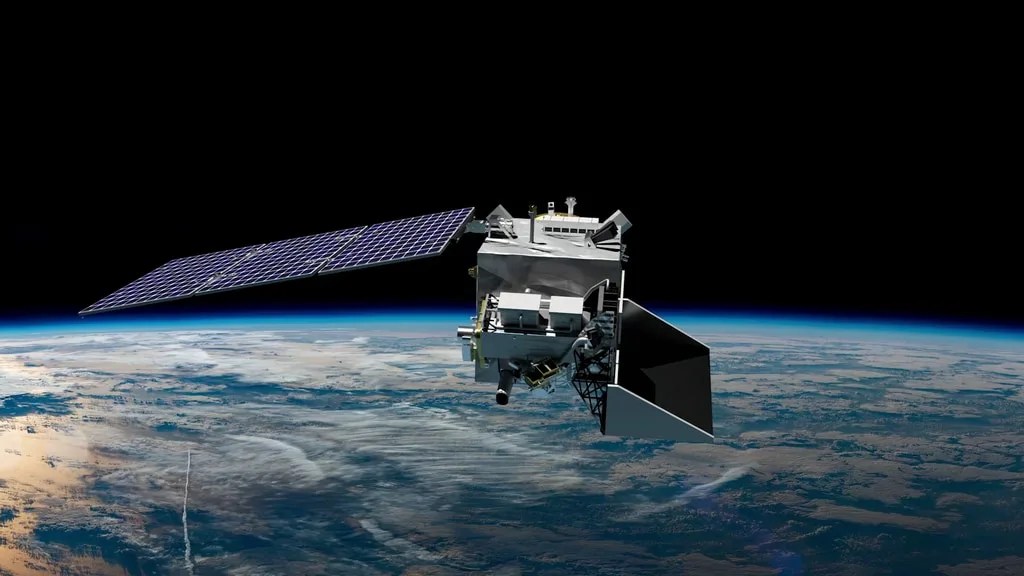 Artist's concept of PACE spacecraft