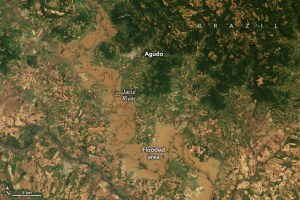 Storms brought flooding to Rio Grande do Sul and Santa Catarina in November 2023, continuing a trend of wet weather in the region.