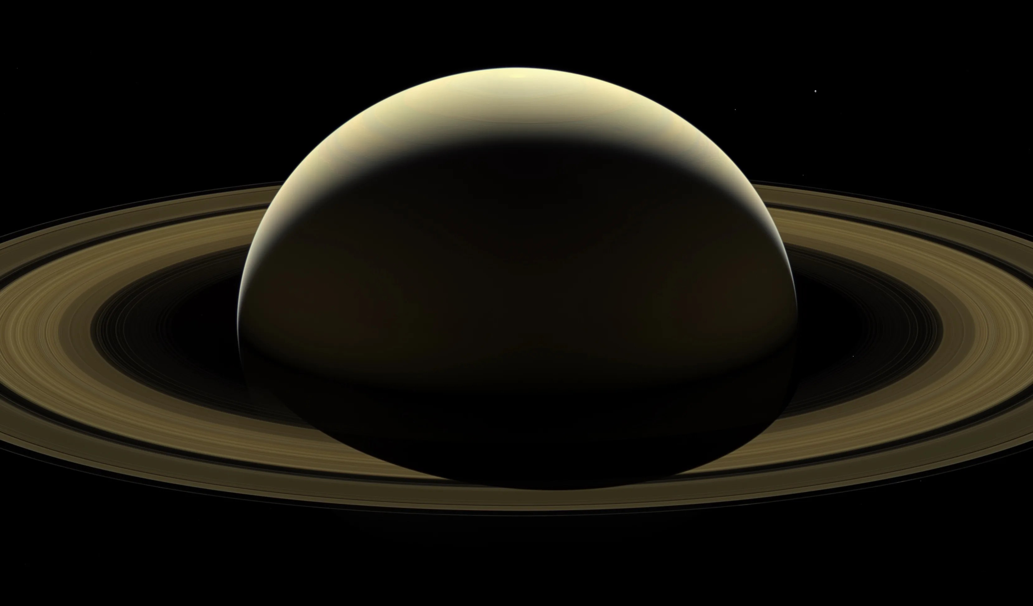 saturn and rings