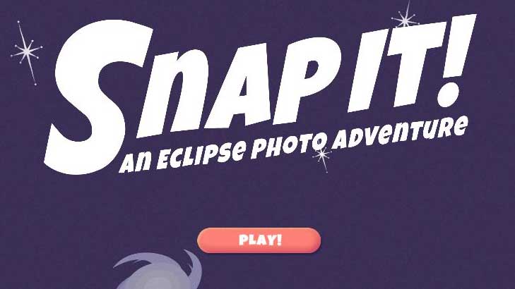 A purple slate promoting an eclipse game