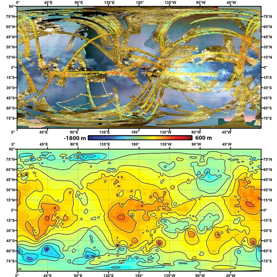 Cassini Shapes First Global Topographic Map of Titan