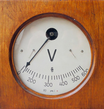 An old Voltmeter.
