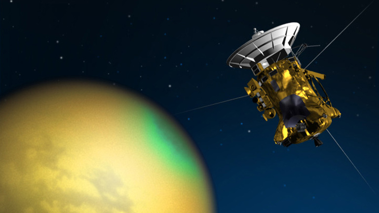 Cassini at Titan Artist's Illustration
