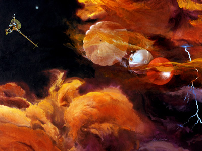 Artist's rendition of the Galileo Jupiter Probe
