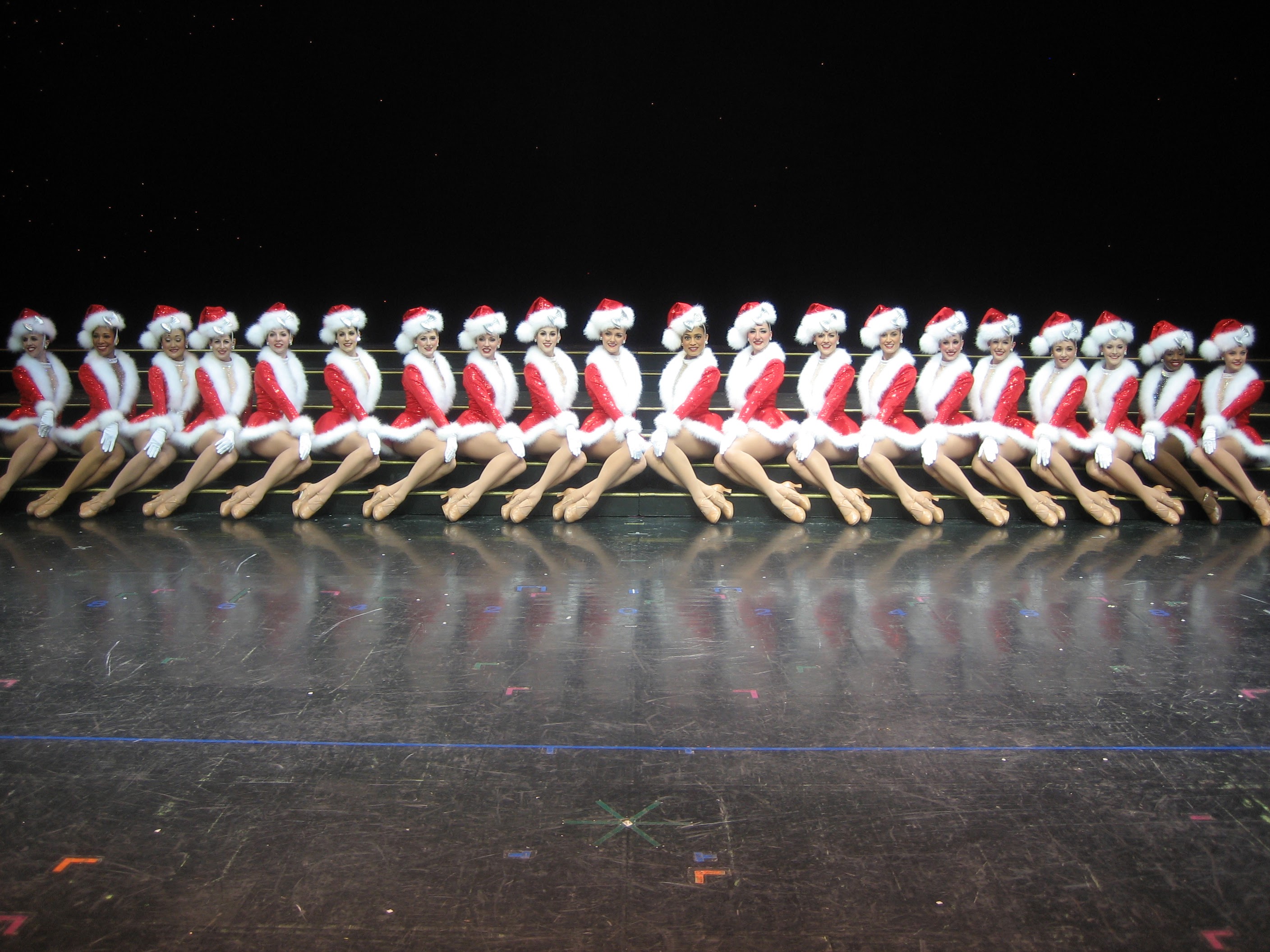 The Radio City Rockettes in 2009 (6th from the right)