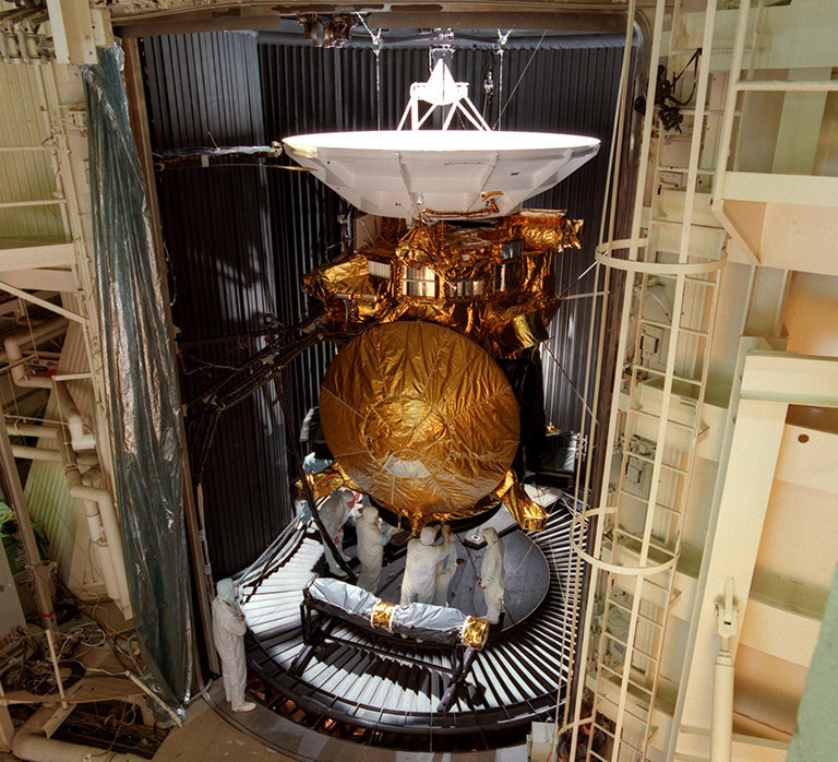 Color image of spacecraft.