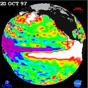 MY NASA DATA: Ocean Impacts of an El Niño Event