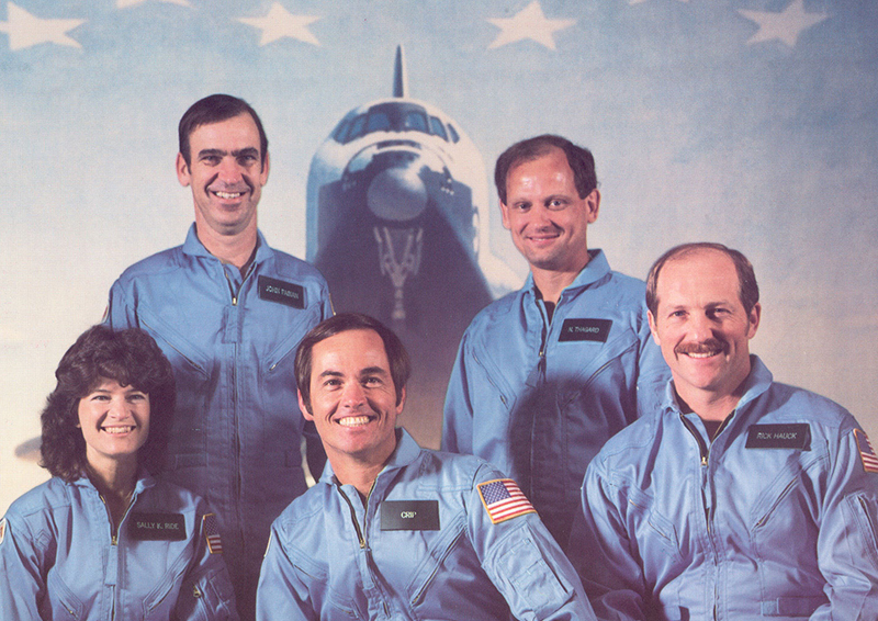 Challenger Crew with Sally Ride