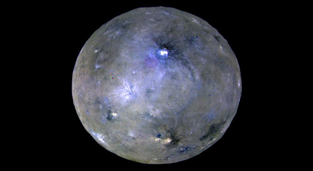 Image of Ceres with bright spot