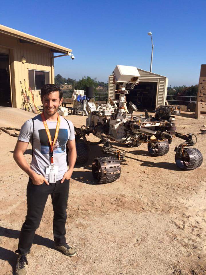 In front of Curiosity Rover