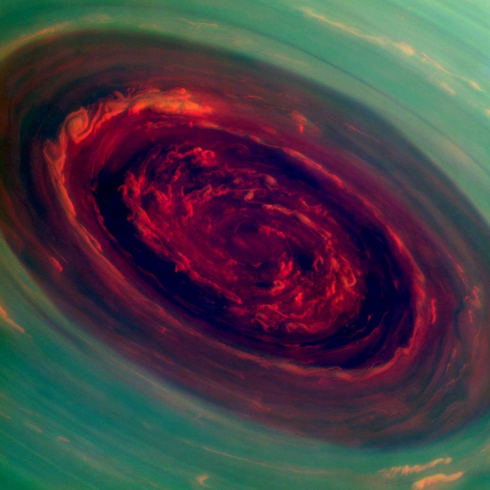 Saturn's north polar storm