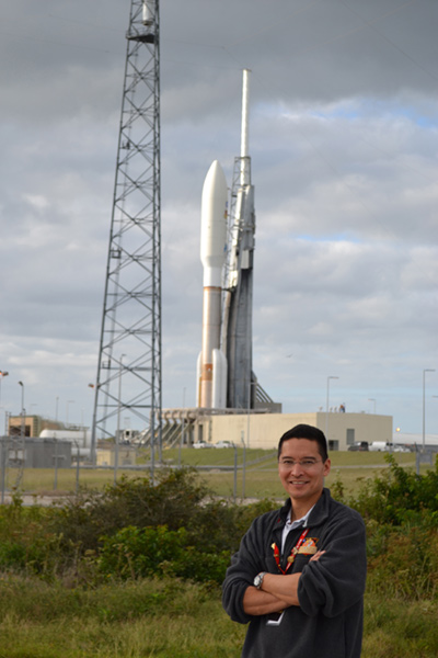 Steve at the Atlas V rollout for Mars Science Laboratory.