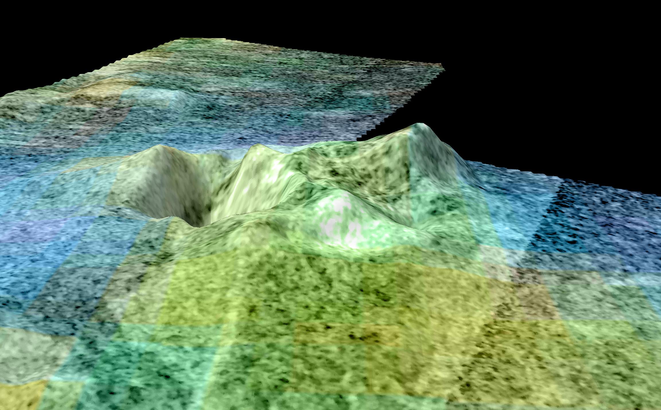 Radar image of terrain