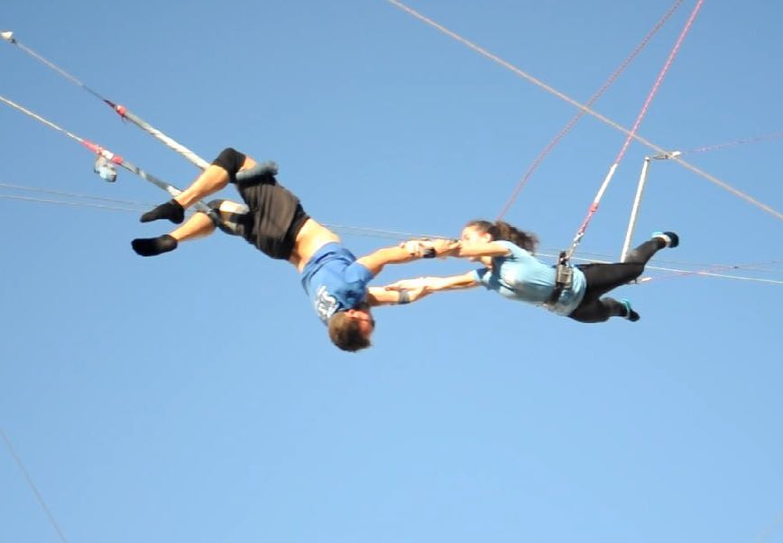 Holly flying trapeze